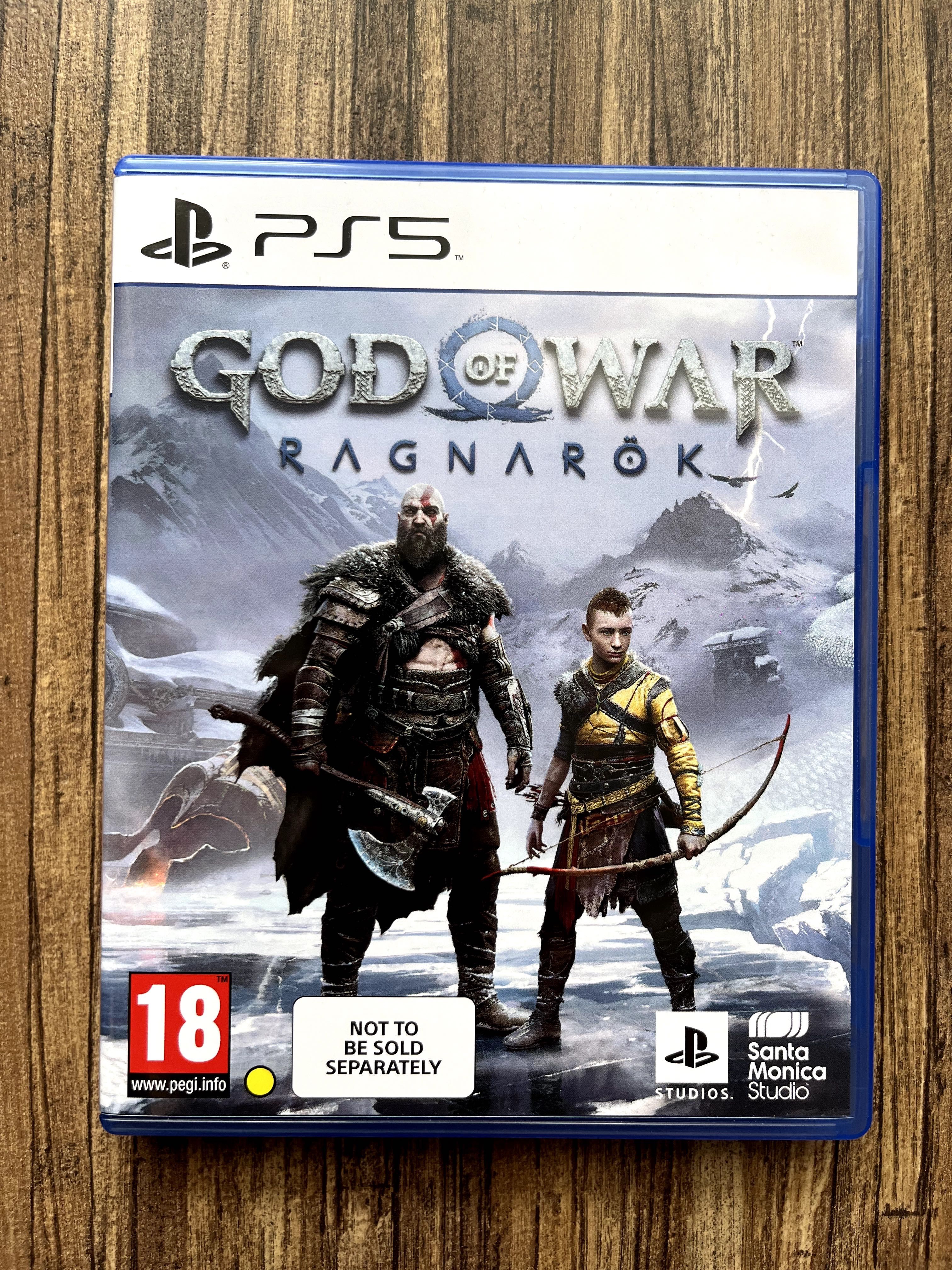 Sony PlayStation 5 (PS5) Disc Edition + God of War Ragnarök - Black