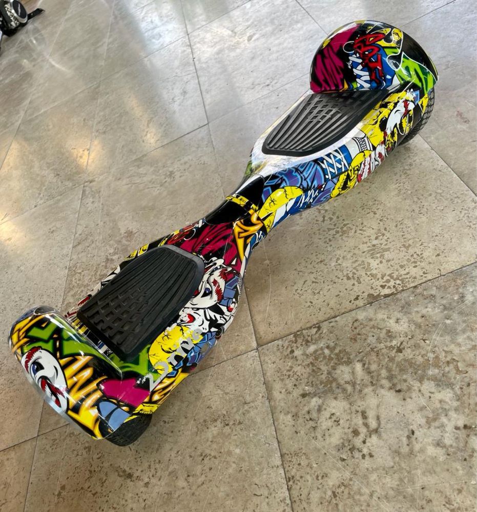 Hoverboard 2Drive, roti 6.5", autonomie 15 km, viteza 10 km/h, putere