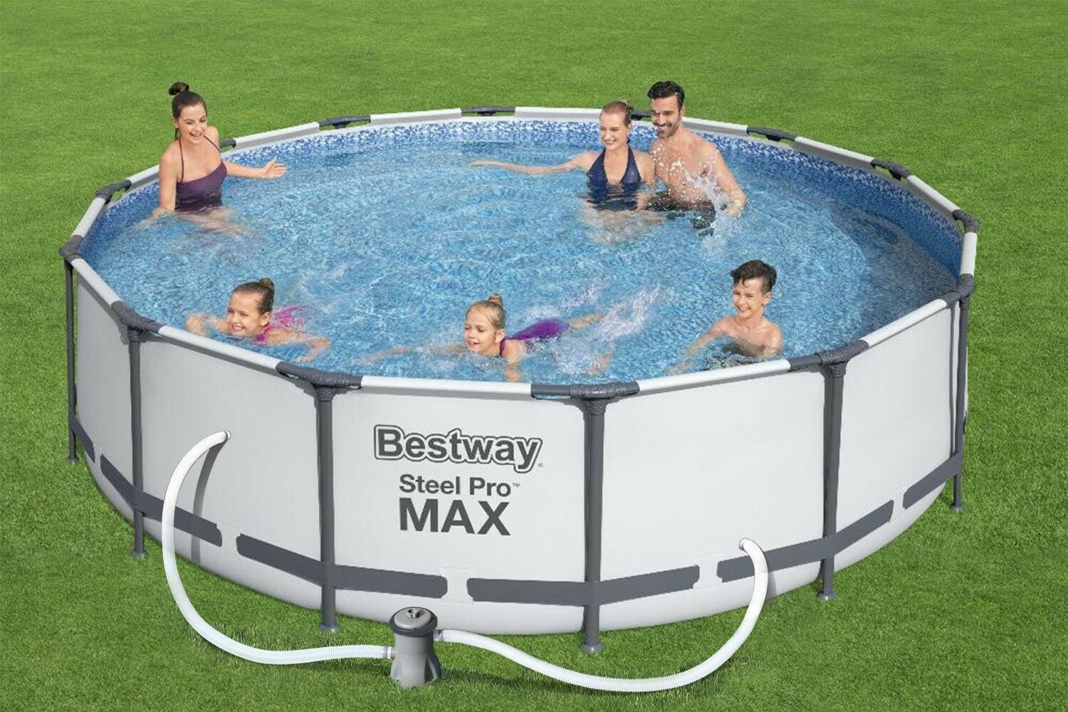 НОВ!Басейн 3.66м/0.76м. 2г.гаранция с филтър помпа Bastway