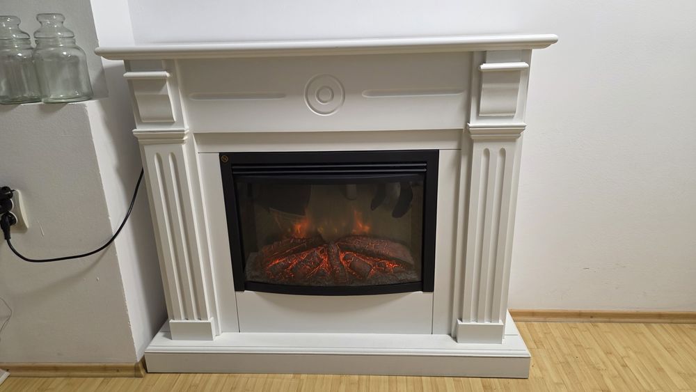 Șemineu electric cu flacără 3D