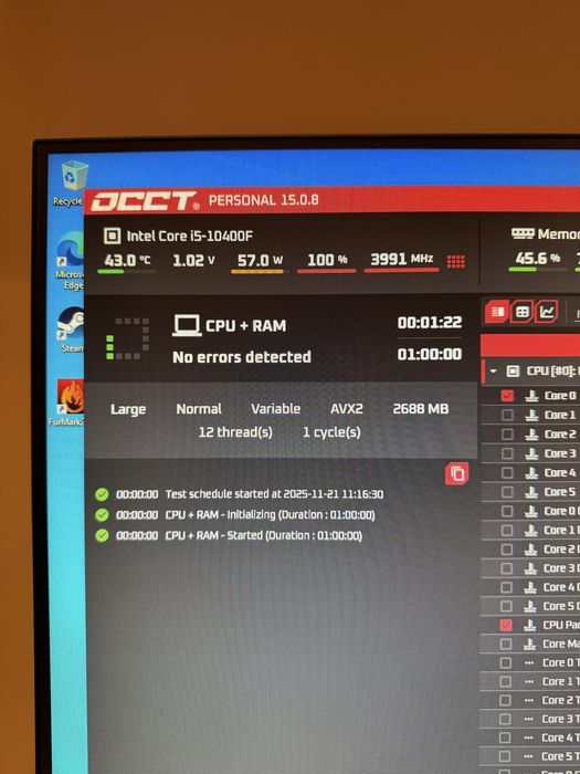 Pc gaming RTX 4060 i5 10400f 16 gb ram