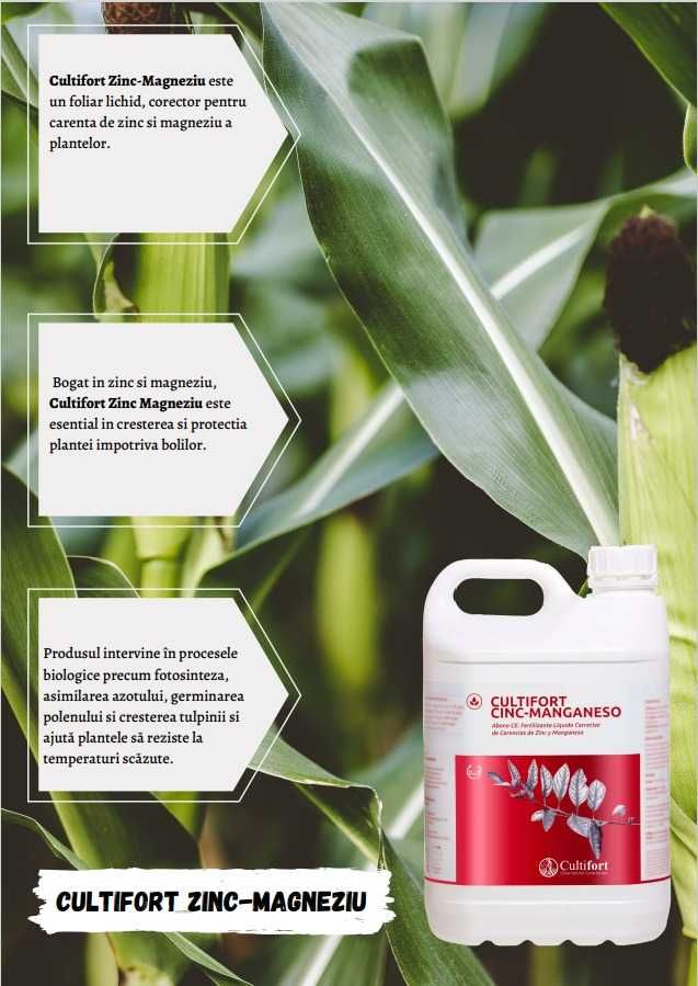 Foliar lichid Cultifort  ZINC si MAGNEZIU ideal pentru porumb33