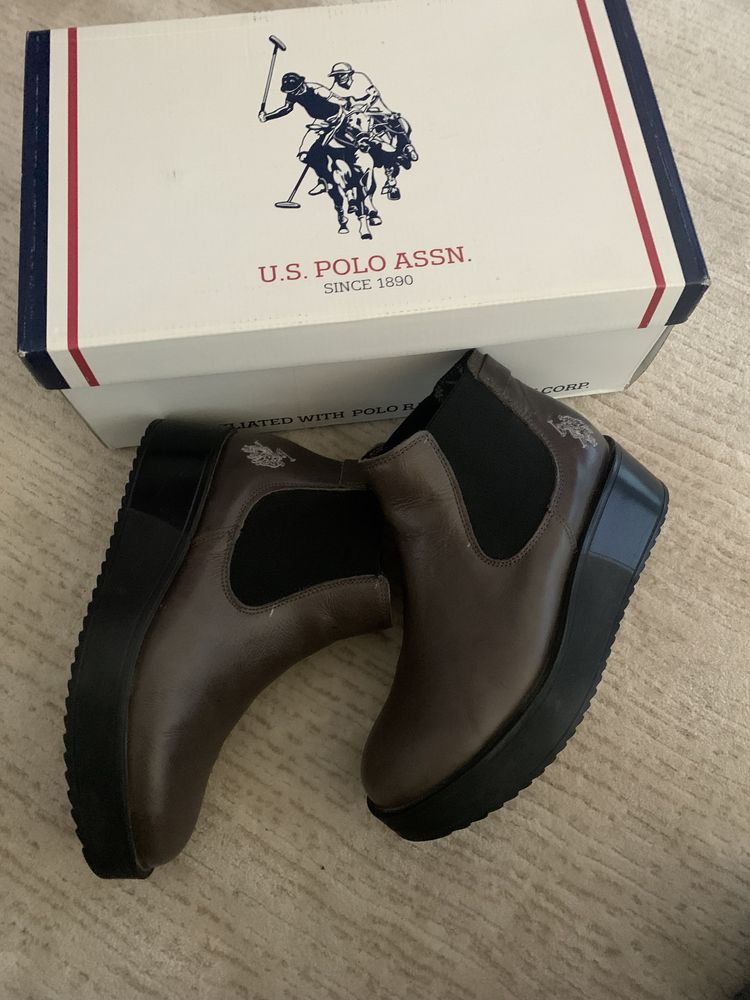 Polo Assn обувки естествена кожа