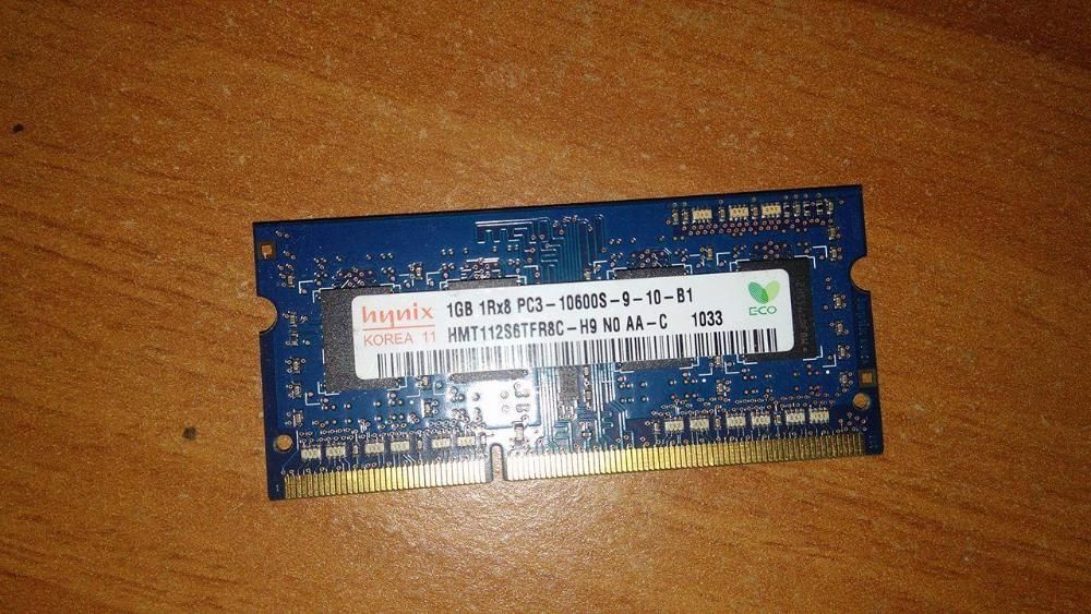 Memorii laptop 1 GB DDR3 1333 MHz PC3-10600s Hynix SODIMM