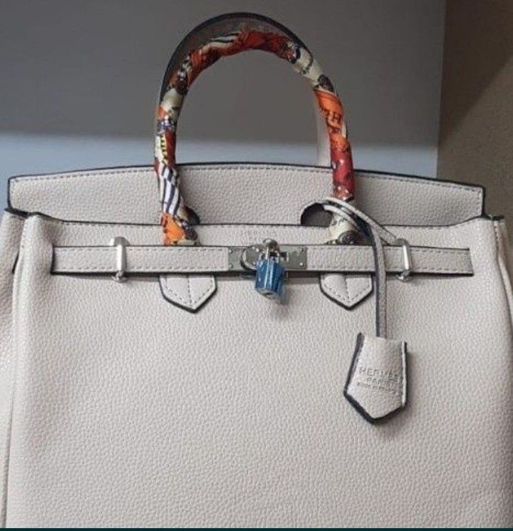 Geanta nude Hermes Birkin,accesorii metalice,saculet, etichetă