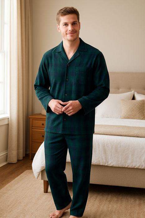 Pijama barbati bumbac 100% Finet, marca Global