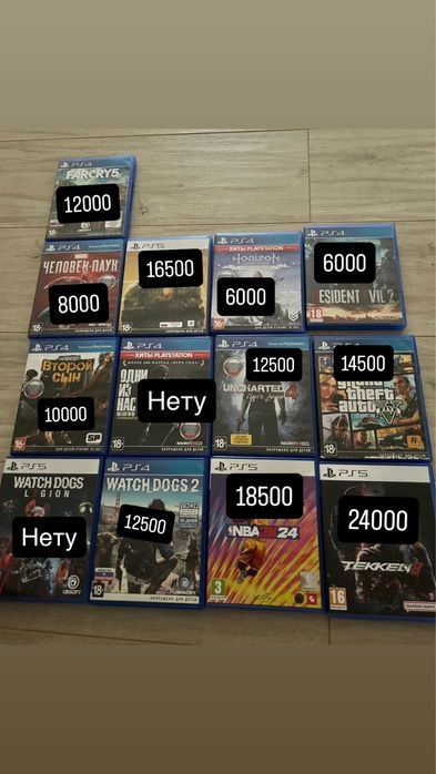 Продам игры на ps4,ps5