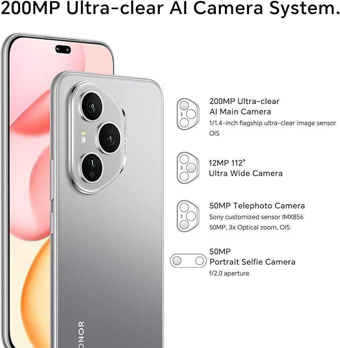 Нов! 2г. Гаранция! Honor 400 Pro 5G Dual 12GB RAM 512GB Grey, Black