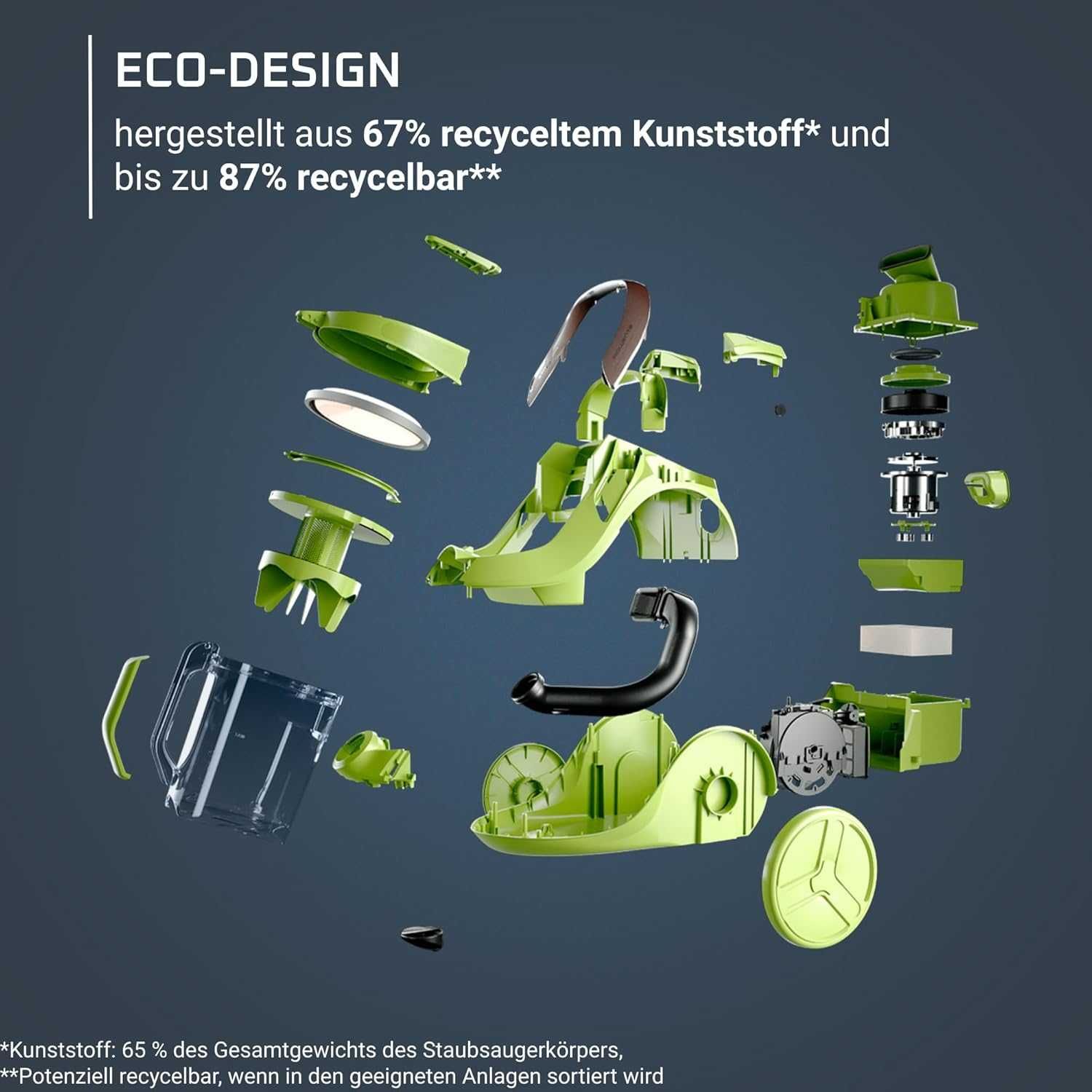 Прахосмукачка Rowenta Green Force Cyclonic Effitech (RO7C30EA)  500W