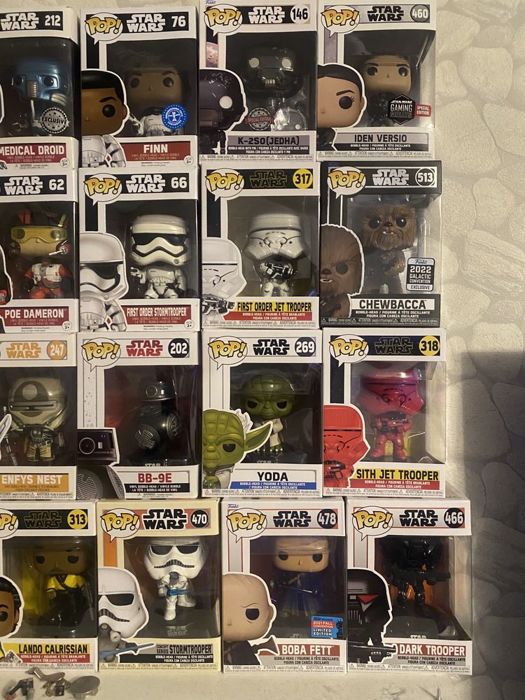 Figurine Funko Pop Star Wars primele 6 filme