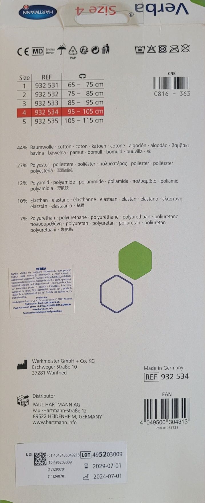 Fașă elastică postoperatorie