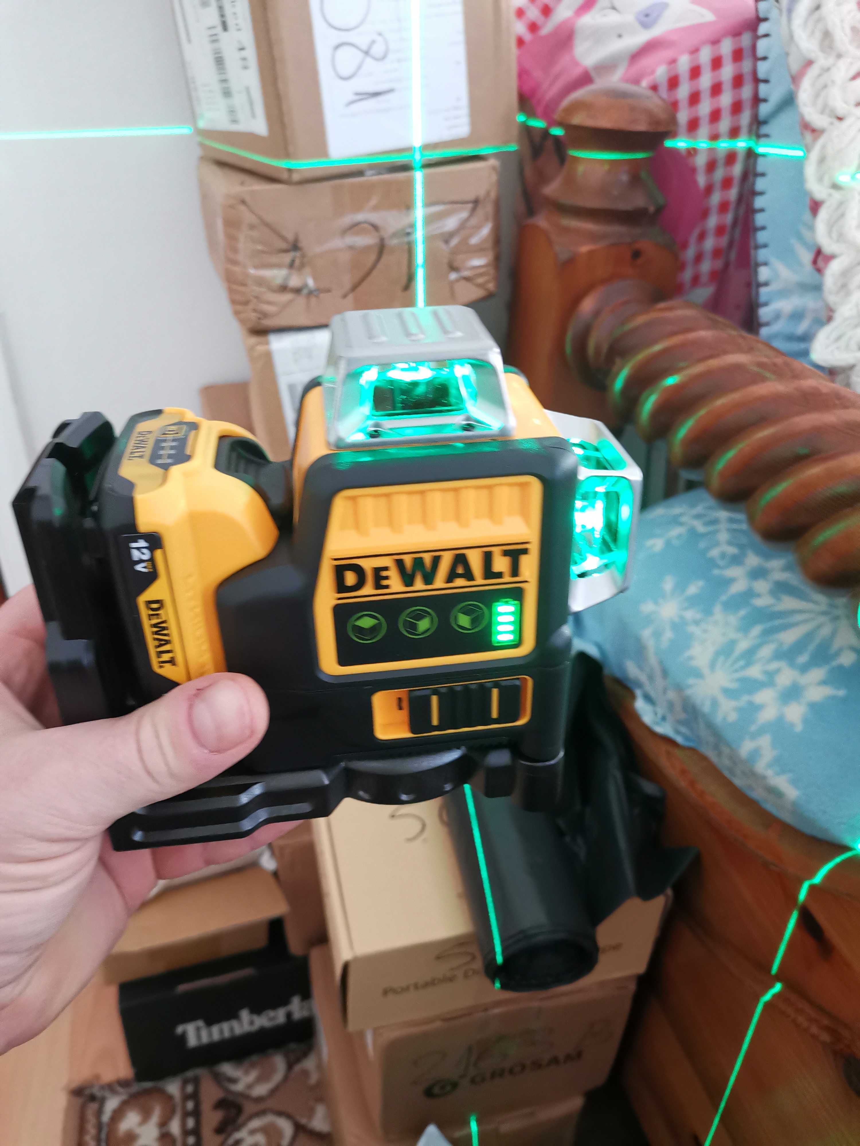 Dewalt Set laser 360 grade acumulator