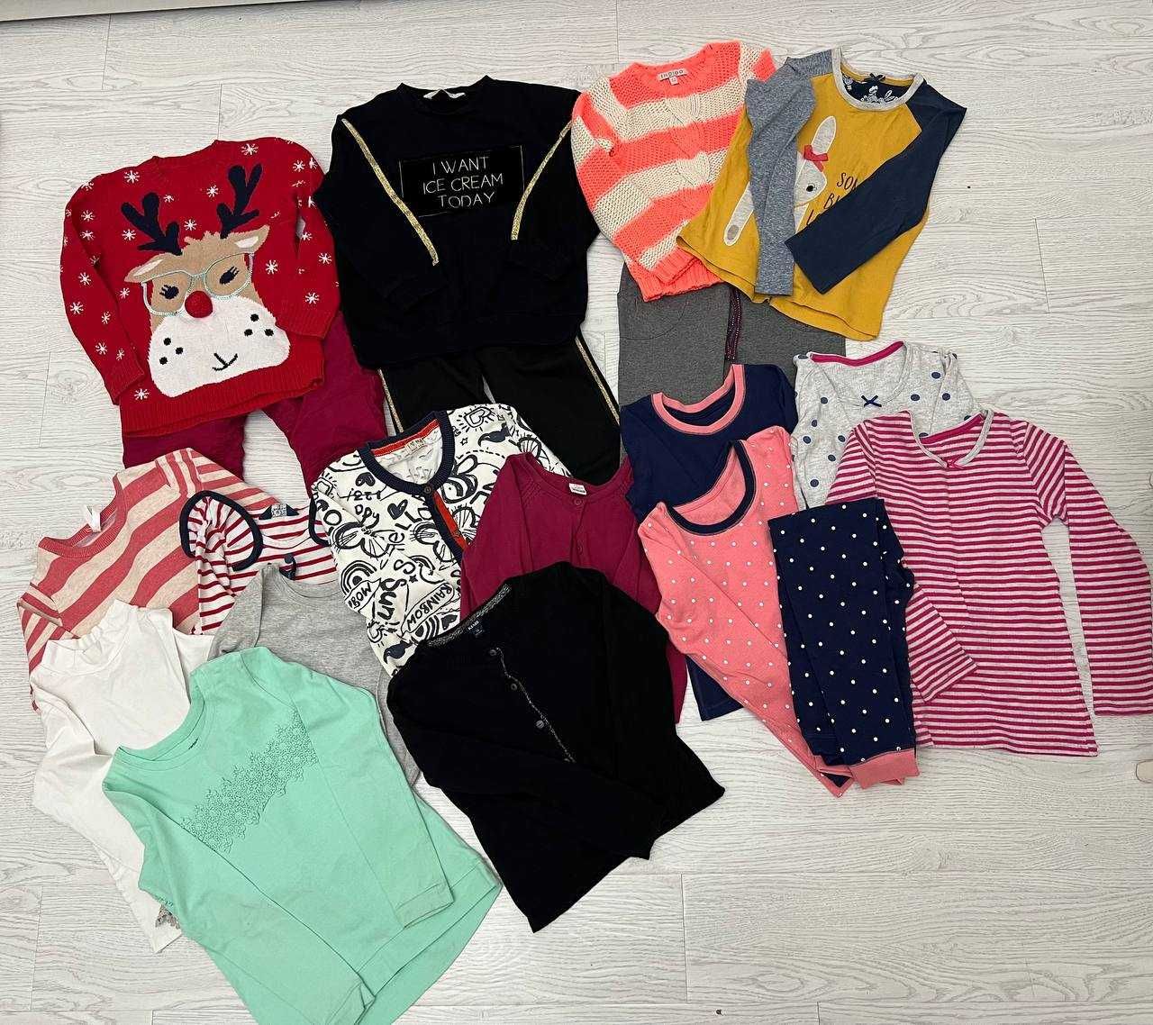 Лоты фирменной детской одежды ZARA, NEXT, H&M, размер 3-7 лет