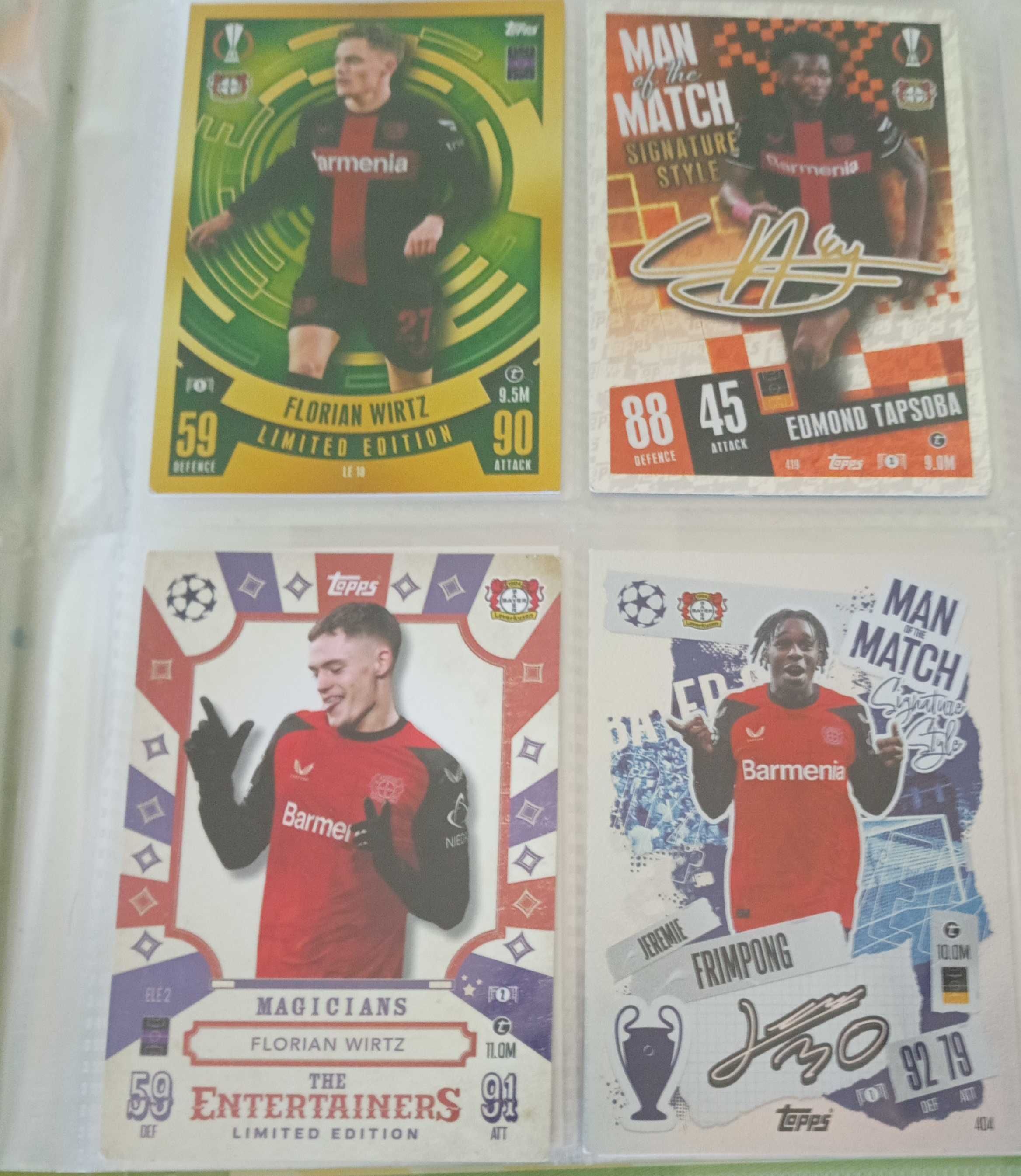 Topps Match Attax Cards season 2022/23,2024/25,2023/24