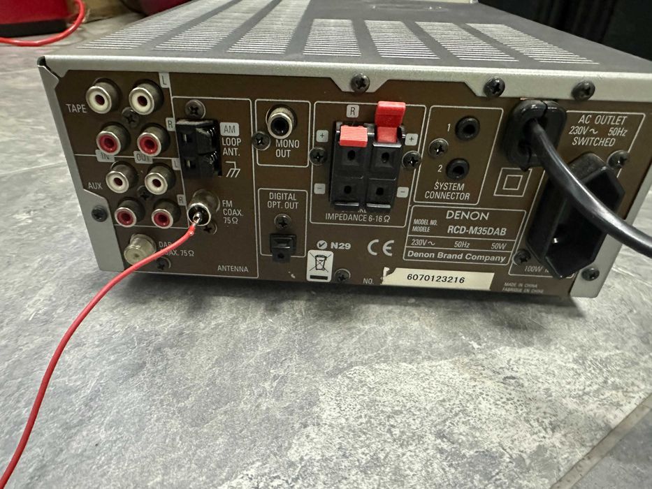 Мини аудио система Denon RCD-M35DAB Receiver CD Player Tuner RDS Radio