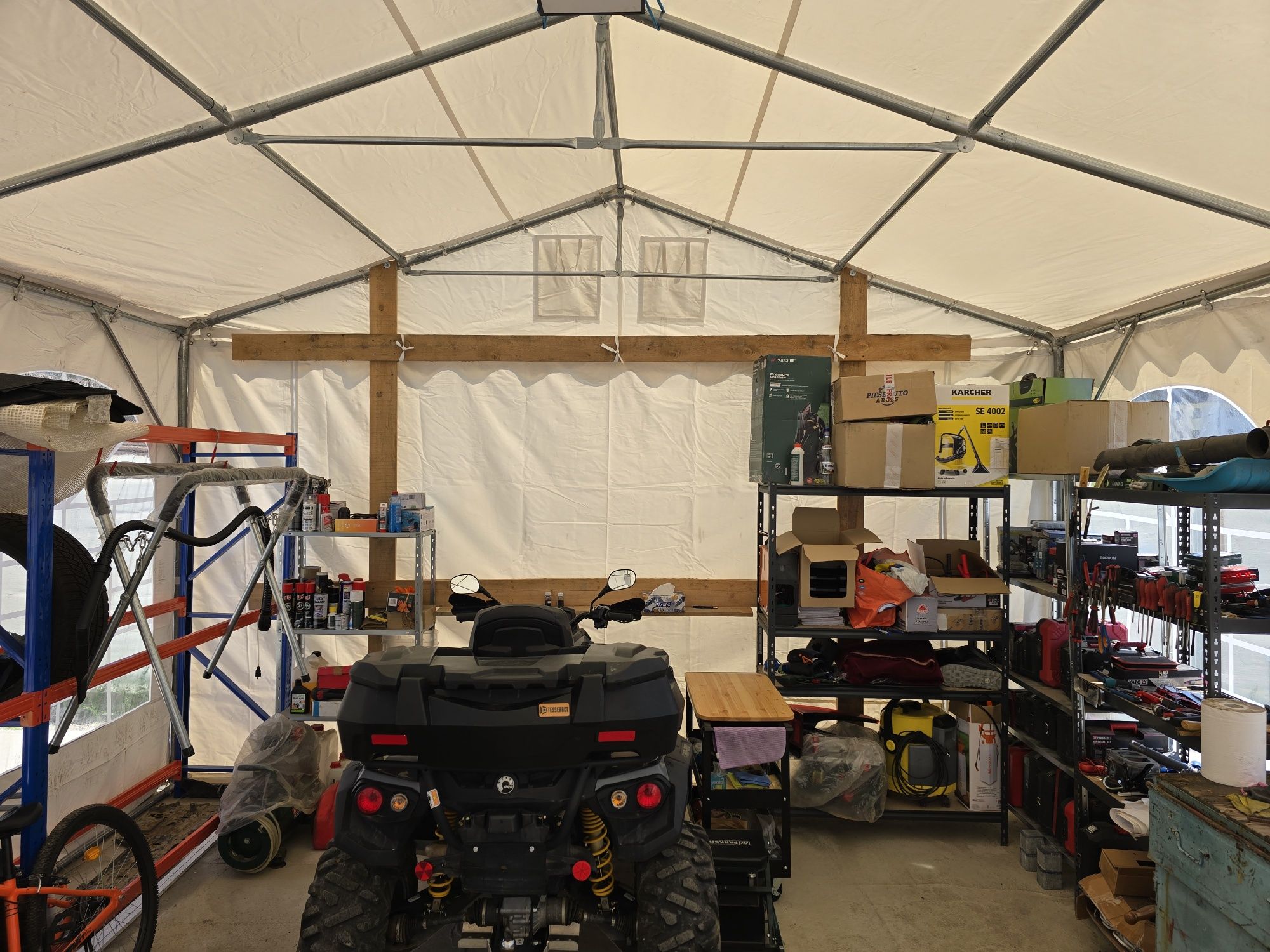 Cort evenimente garaj atelier 8m x 5m
