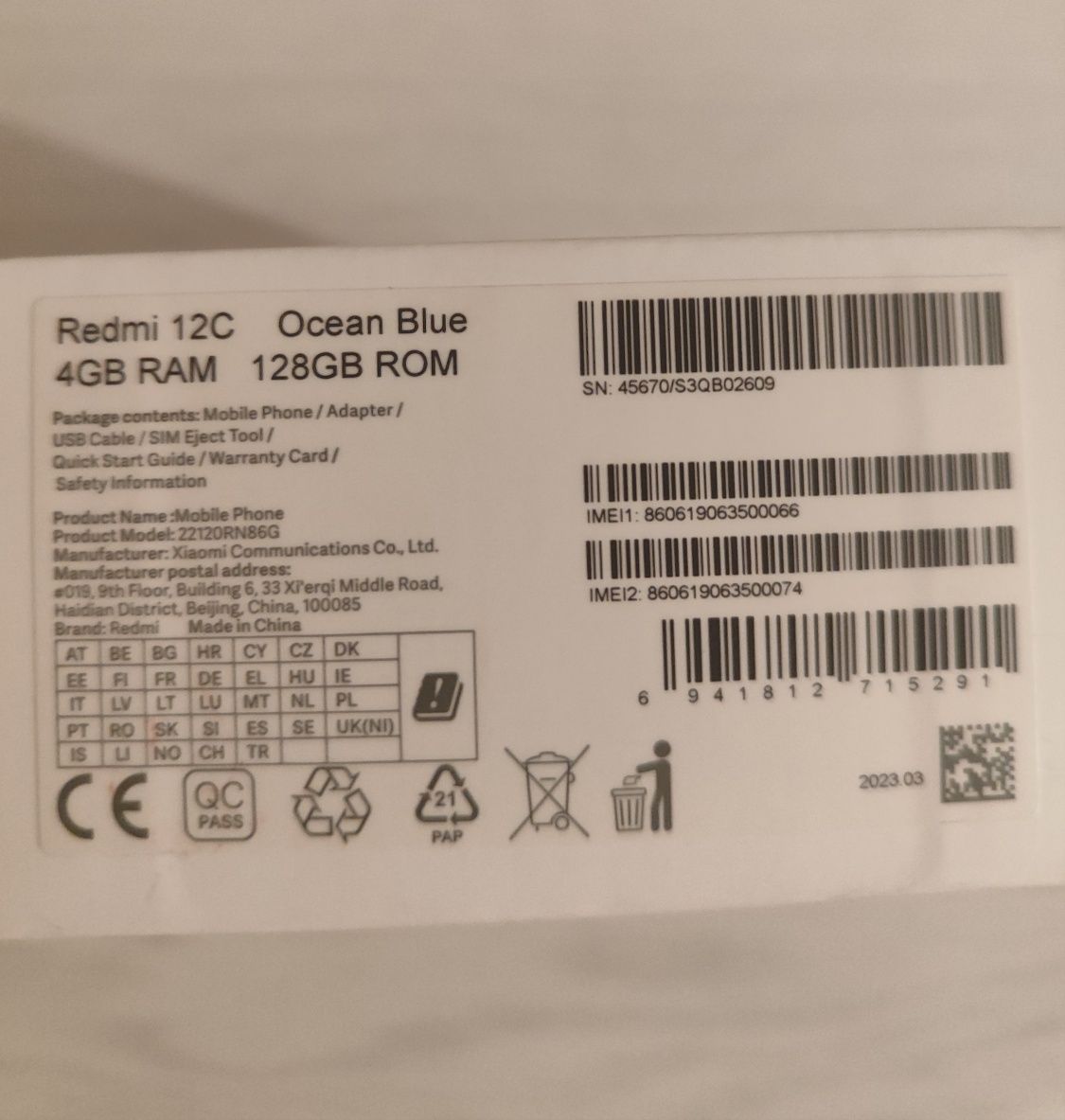 Redmi 12 c 128GB