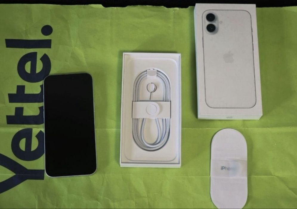 ***256GB iPhone 16 Plus Yettel Гаранция 2027г. White | Бял 16+