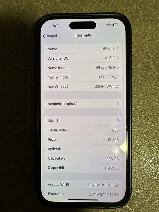 Ipone 15Pro 256 Gb stare perfecta!