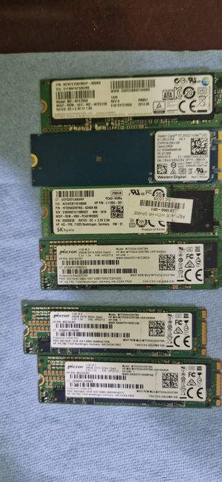 Vand ssduri 250gb laptop/pc    Sata/Nvme/Laptop