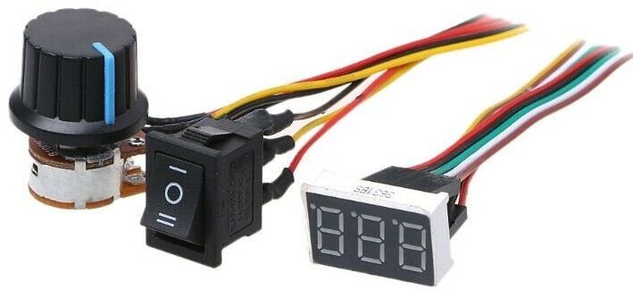 PWM 60A variator turatie DC10-55 schimba sens, cu ventilator! Nou!!