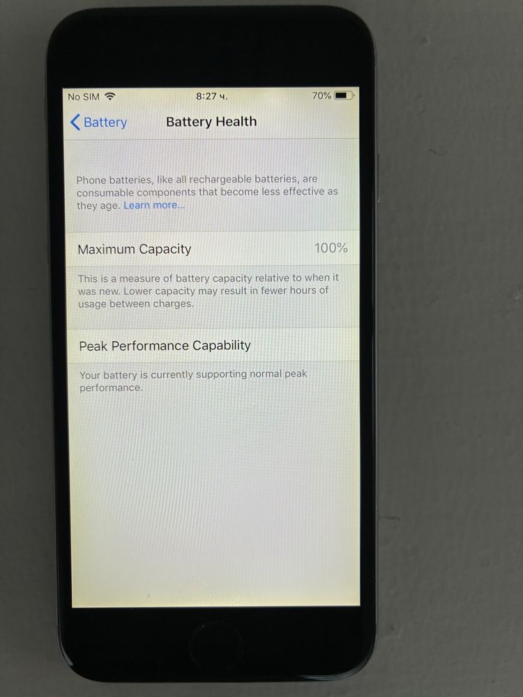 IPhone 6 със сменена батерия на 100%