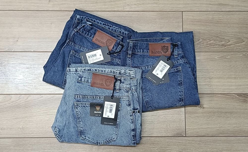 Новые джинсы прямые мужские Турция на средней посадке