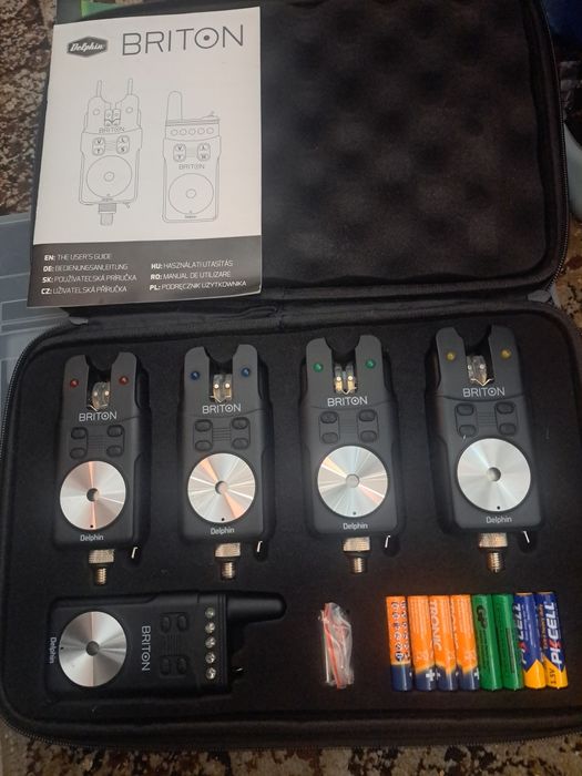 Продавам сигнализатори delphin Briton 4+1 +Обтигачи  KAIDA