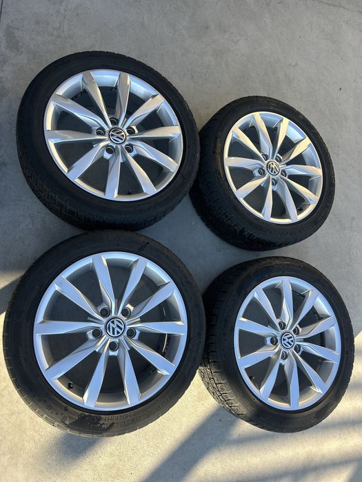 Jante  VW 5x112 cu anvelope iarna 225 45 17