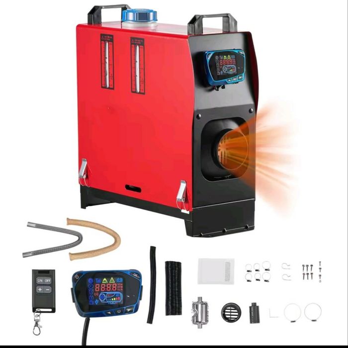 Incalzitor motorina vevor 12v  8kw cu alimentator de la 220v la 12v