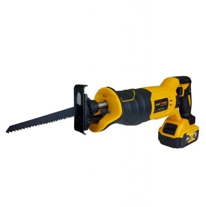 Акумулаторен саблен трион 36V с 2 батерии и зарядно - Резачка за дърва