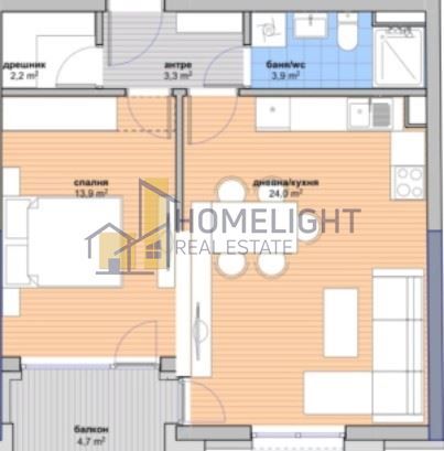 Продава се Двустаен апартамент в София, Малинова долина - 75 кв.м за 1640 €/кв.м - Снимка #3