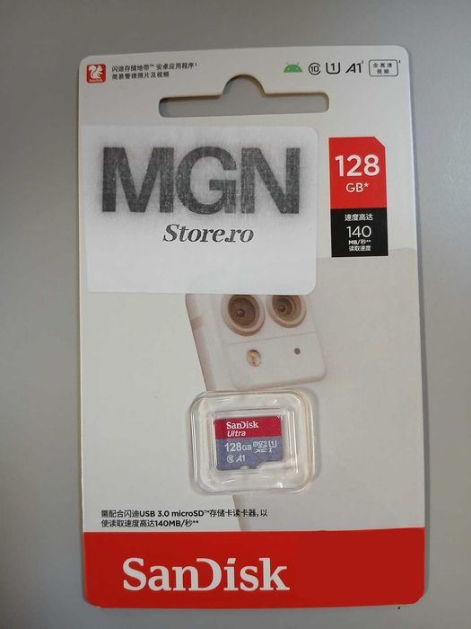 Card Sandisck de 128gb - Transport Gratuit