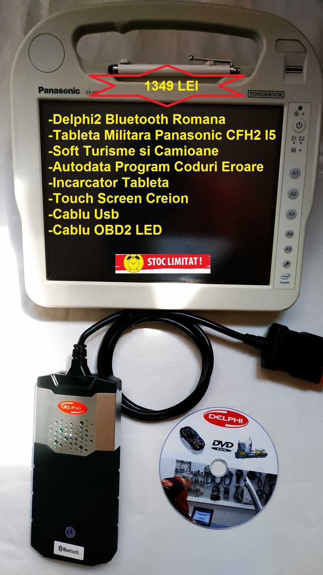 Kit Tester Diagnoza Auto Delphi2 Ds150 E2023 + Laptop Touchscreen