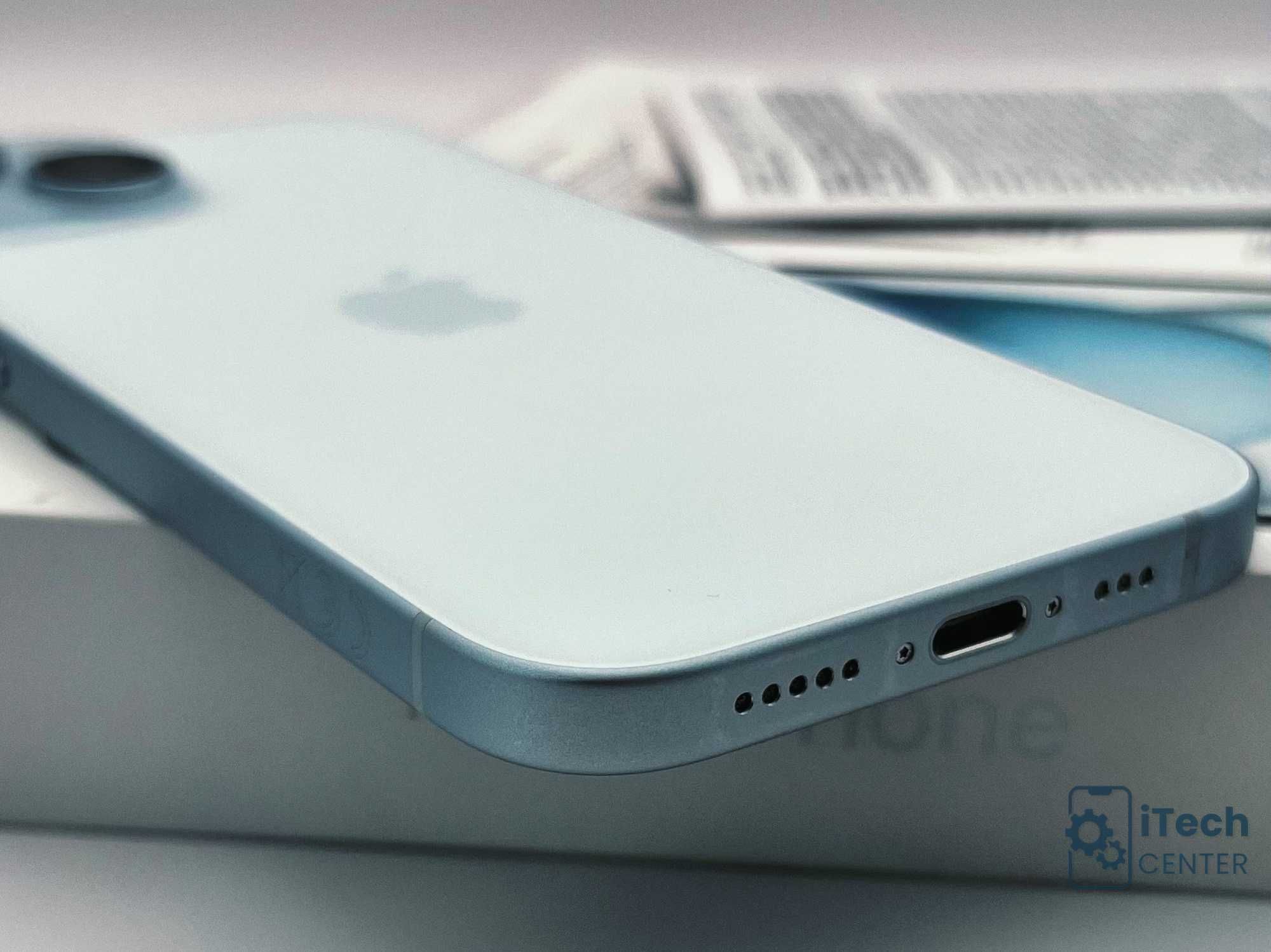 iPhone 15, 128GB, Blue, 99% батерия, КАТО НОВ, 1г. ГАРАНЦИЯ!