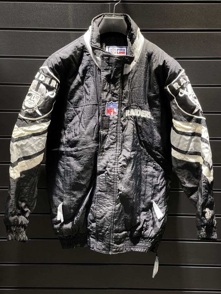 Винтажная куртка бомбер 90х Raiders NFL PRO LINE