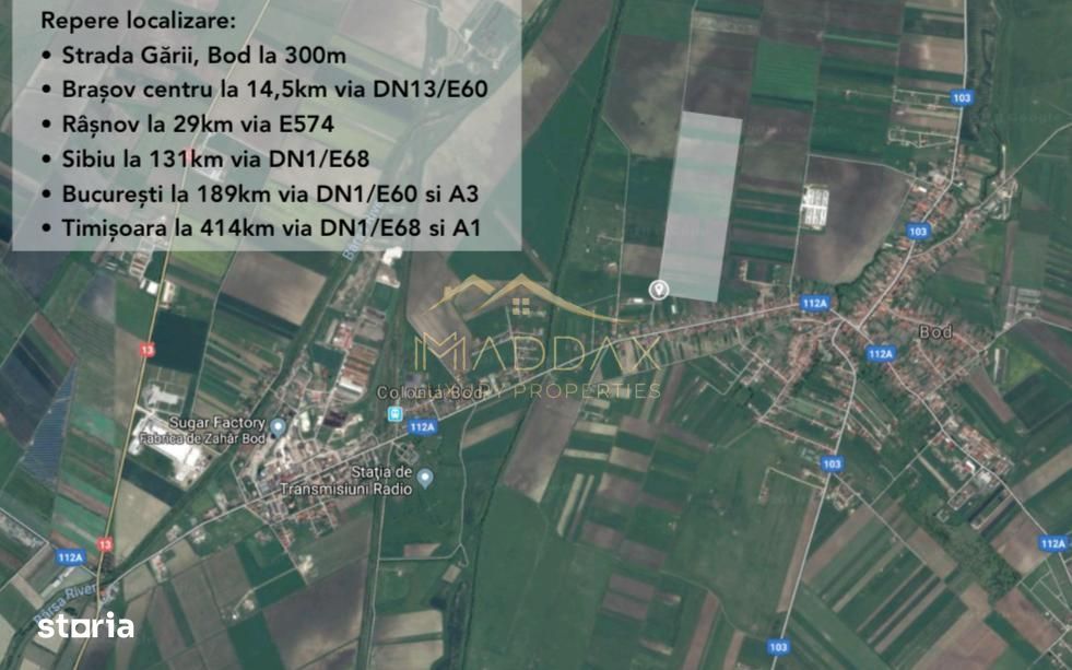Teren Intravilan 5ha***Industrial/Comercial/Rezidential//Brasov/Bod