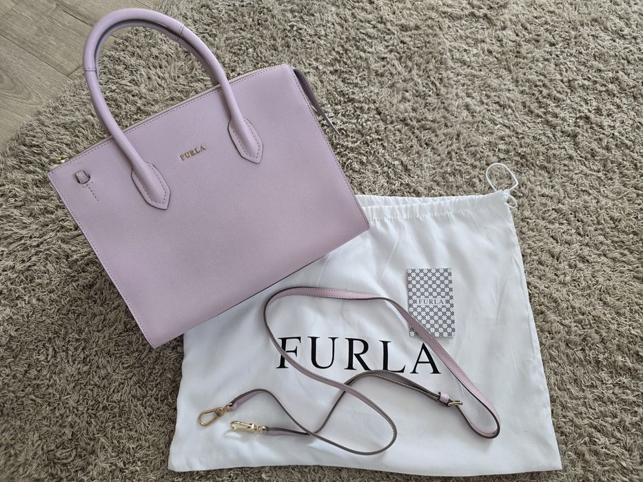 Чанта furla-  цвят розово