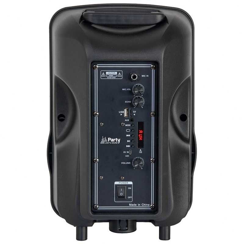 Set Boxa Activa Party-Mobile 15W LED cu BT/USB/MSD/FM+stand+microfon