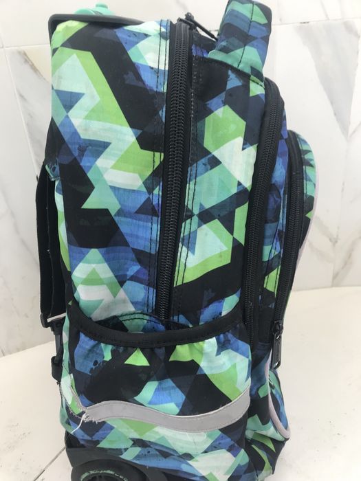 Troler/ghiozdan coolpack verde cu negru