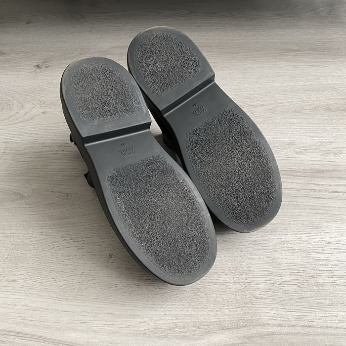 ZARA Chunky Кожени Боти/Ботуши