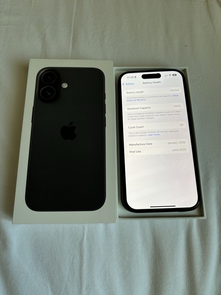 IPhone 16 128GB Black неразличим от нов