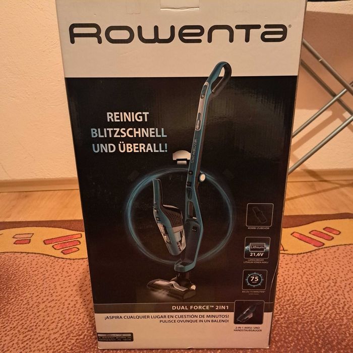 Безкабелна прахосмукачка ROWENTA Dual force 2in1
