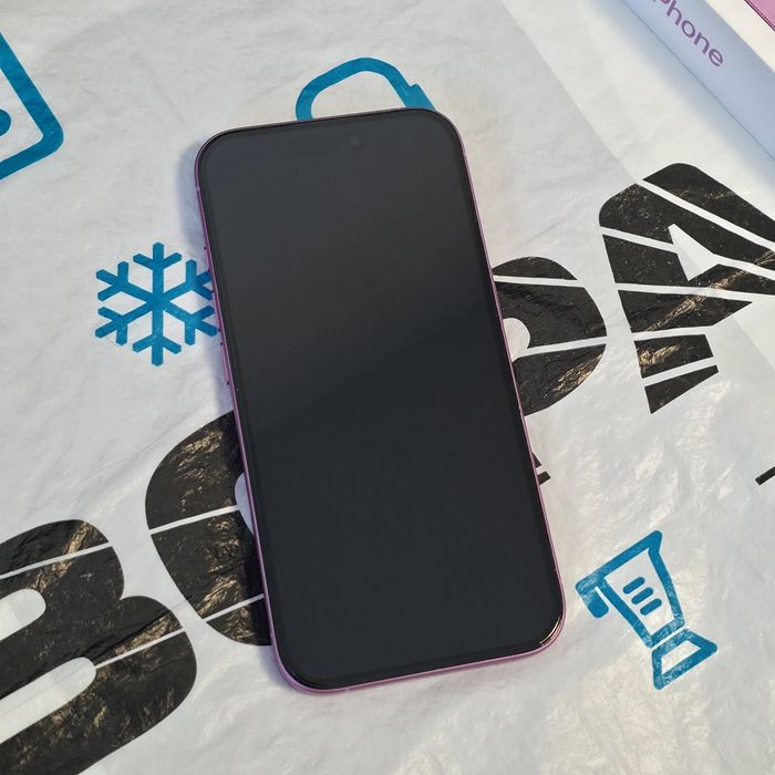 35 цикли КАТО НОВ 128GB iPhone 16 ЗОРА Гаранция 2027г. Pink / Розов