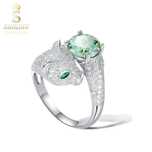 Inel Diamant 2.0ct. Platina Green Leopard & Certificat Autenticitate
