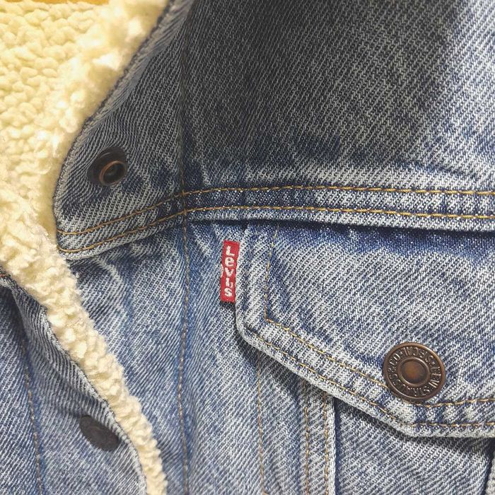 Levis Sherpa Lined Denim Jacket / S / Джинсовая куртка из шерпы