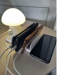 Stand incarcare wireless si USB si lampa veghe
