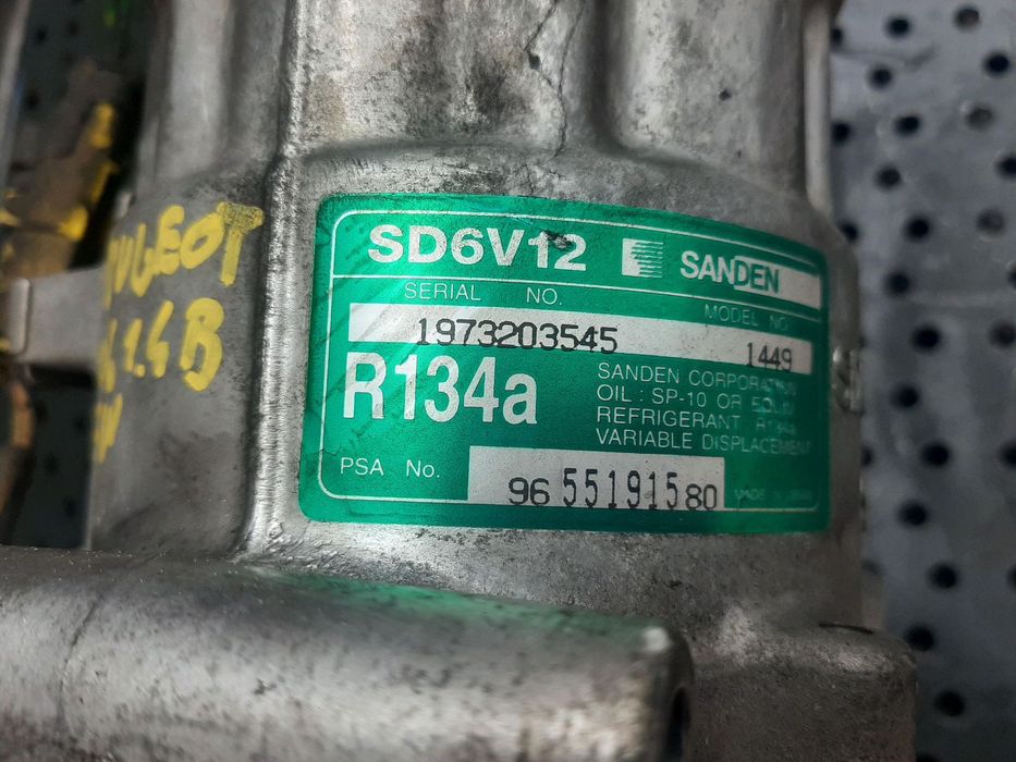 compresor ac citroen berlingo mf c2 c3 xsara peugeot 206 307 partner 9655191580