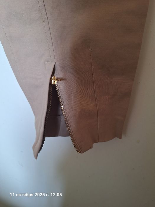 Брюки кофейного  цвета L размер