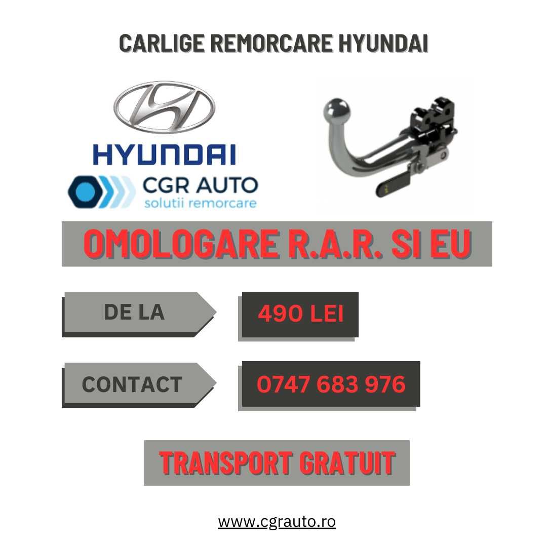 Carlige remorcare Hyundai omologate, premium